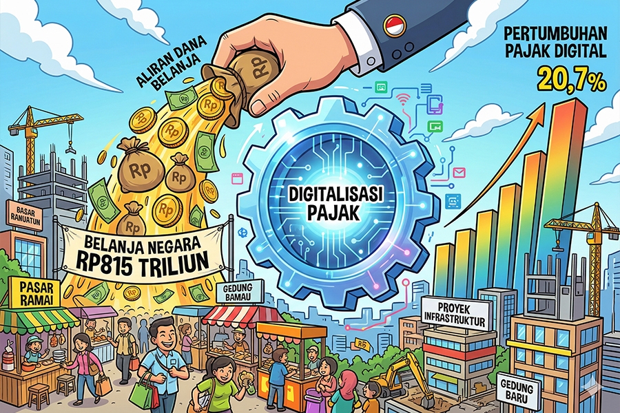 Akselerasi Ekonomi 2026: Transformasi Coretax Pacu Lonjakan Pajak Kuartal Pertama di Tengah Ekstensifikasi Belanja APBN