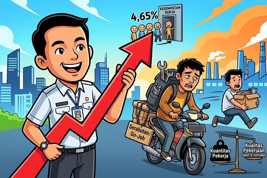 Angka Pengangguran Indonesia Tembus Rekor Terendah 4,65 Persen: Mengapa Kualitas Lapangan Kerja Masih Memicu Kekhawatiran Ekonom?