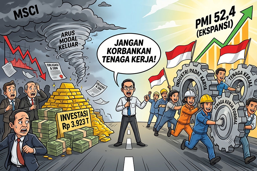 Amidst Rp3,923 Trillion Investment and MSCI Threat: Economists Warn Economic Growth Targets Must Not Sacrifice the Workforce!