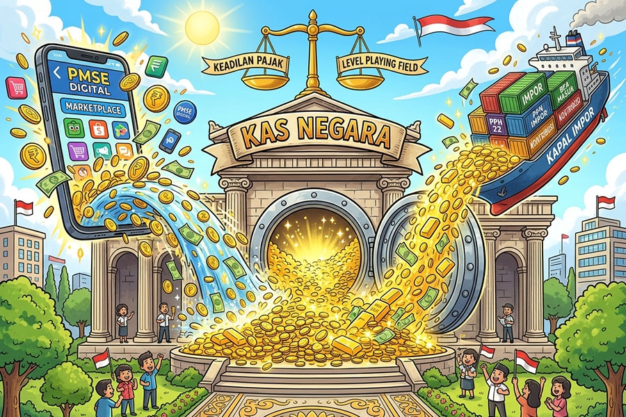 Kas Negara Banjir Triliunan Rupiah dari Pajak Digital dan Impor, Siap-Siap Marketplace Mulai Pungut PPh Pedagang Online!