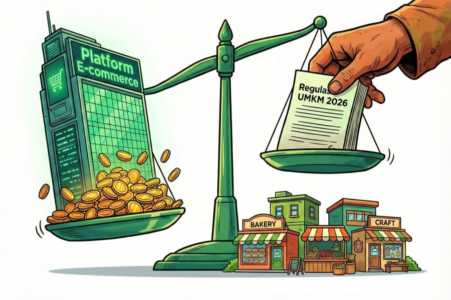 Biaya Admin Shopee & Tokopedia Meroket! Pemerintah Siapkan "Tameng" Penyelamat UMKM di 2026