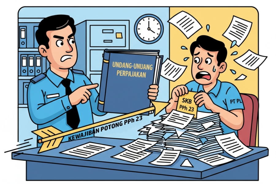 Gagal Tunjukkan Bukti Fisik, PT PL Tetap Wajib Potong PPh 23 Meski Vendor Diklaim Punya SKB