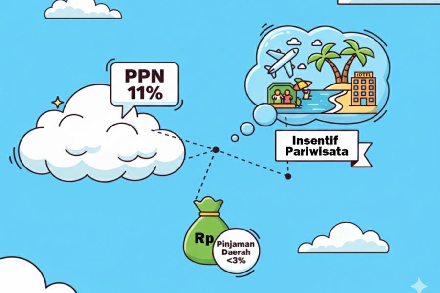 Kaji Ulang PPN & Insentif Pariwisata, Pemerintah Didorong Longgarkan Pinjaman Daerah