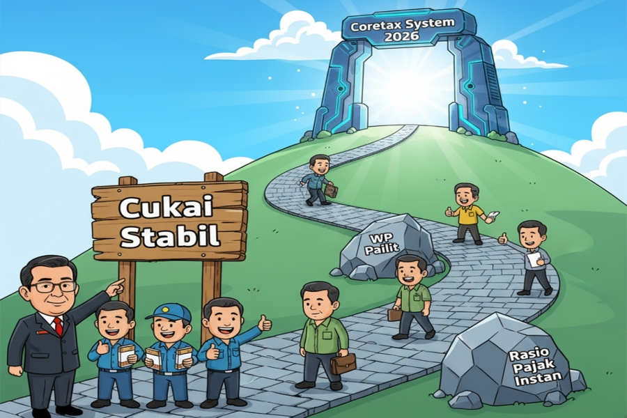 Menkeu Jamin Cukai Rokok Stabil, DJP Siapkan Coretax 2026; Pengamat Peringatkan Risiko Mengerek Rasio Pajak Instan