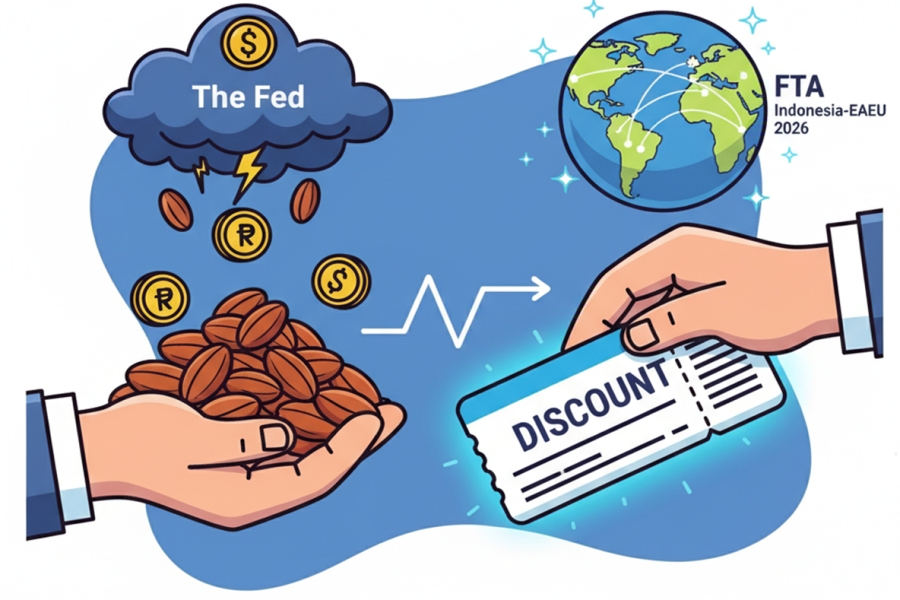 Menkeu Kenakan Pungutan Ekspor Kakao dan Diskon PPN Tiket; di Tengah Kenaikan Suku Bunga <em>The Fed</em> dan Optimisme Ekspor dari FTA Indonesia-EAEU