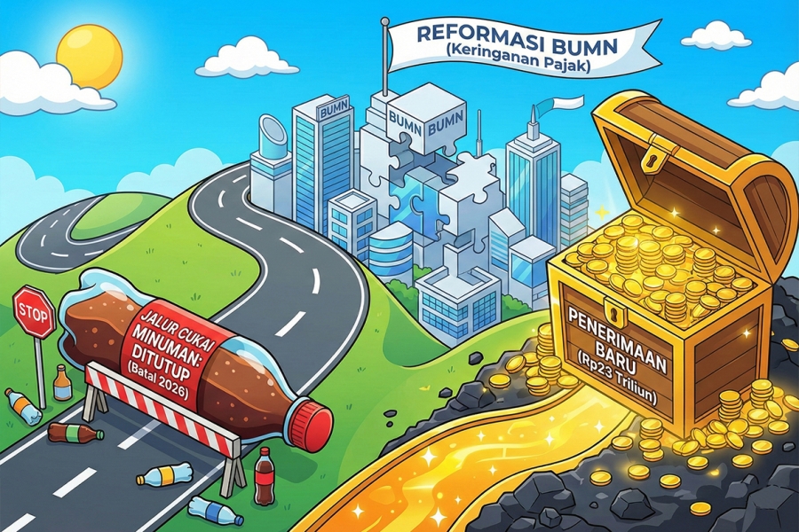 Strategi Penerimaan dan Insentif BUMN: Purbaya Batalkan Cukai Minuman Manis, Kenakan Bea Keluar Batu Bara dan Emas