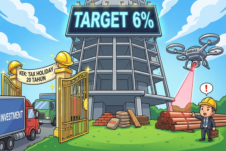 Tantangan Pertumbuhan Ekonomi dan Kebijakan Investasi: Mimpi Pertumbuhan 6% Dinilai Tak Realistis