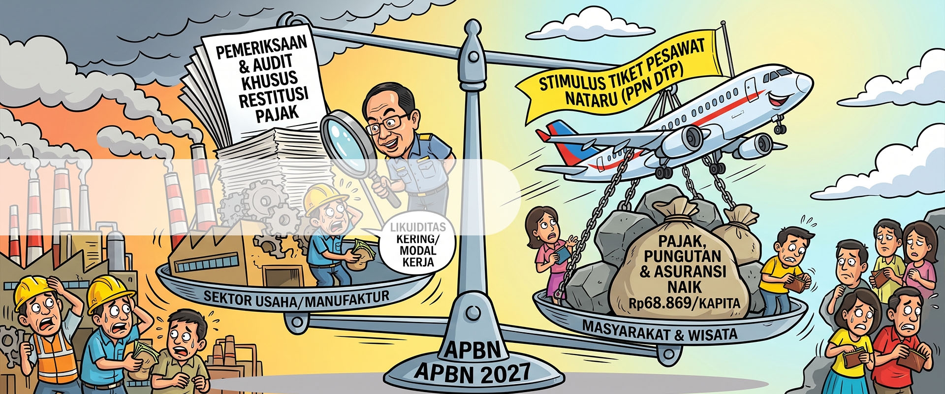 Berita - Restitusi Pajak Jadi Sorotan, Stimulus Tiket Nataru..