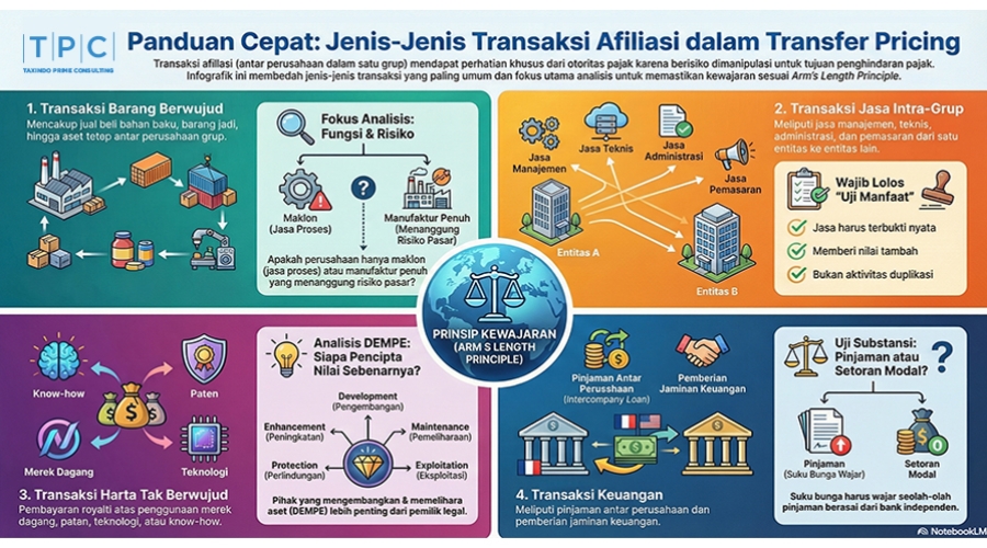 Membedah Jenis-Jenis Transaksi Afiliasi dalam Transfer Pricing: Dari Transaksi Barang Berwujud hingga Restrukturisasi Bisnis
