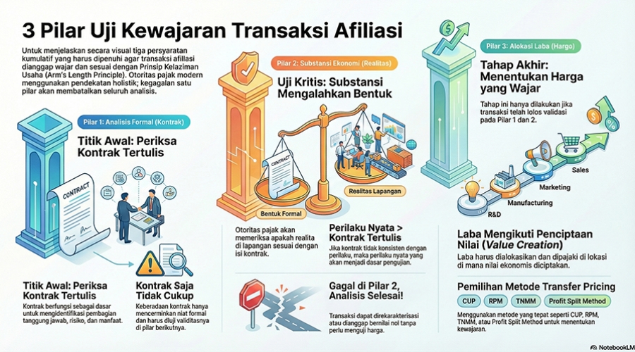 Menguji Validitas Kewajaran Transaksi Afiliasi: Terpenuhi Tiga Pilar <em>Arm's Length Principle </em>Secara Kumulatif
