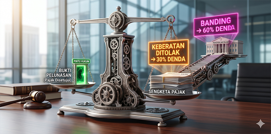 Utang Pajak Dalam Ketetapan Pajak Yang Tidak Disetujui dan Sanksi atas Penolakan Keberatan
